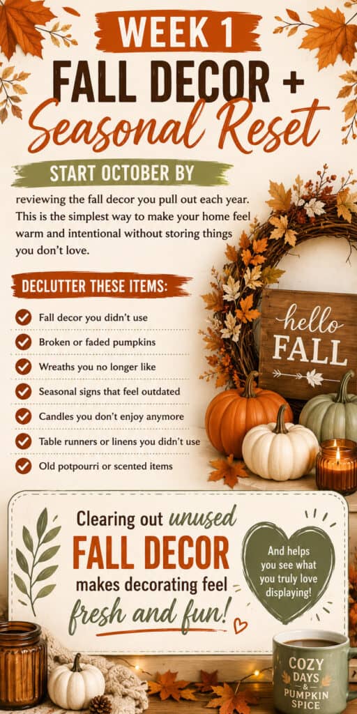 fall declutter week one