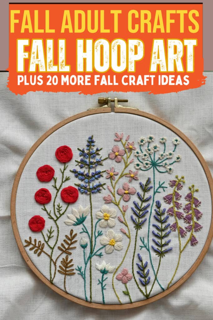 fall hoop art