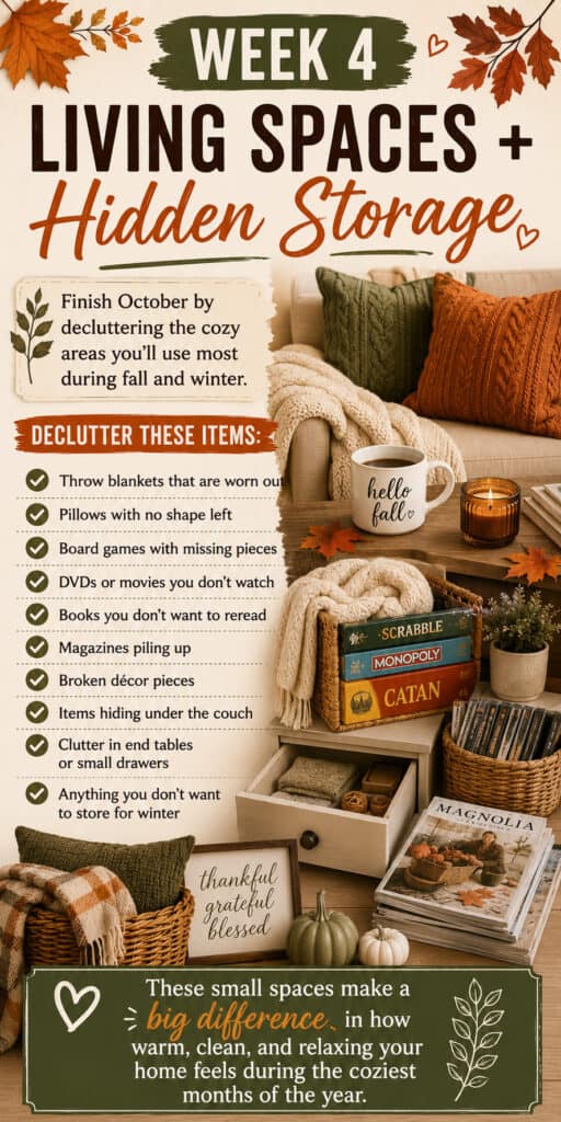 week 4 oct declutter list