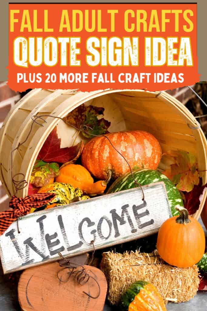 welcome fall sign