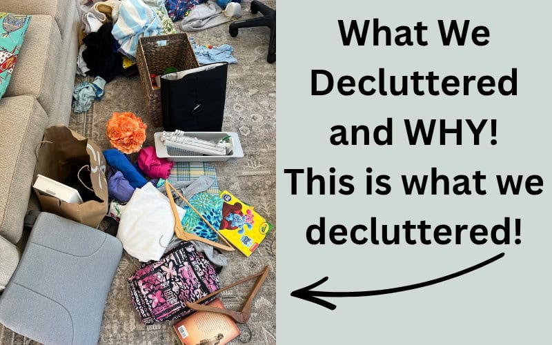 what we decluttered