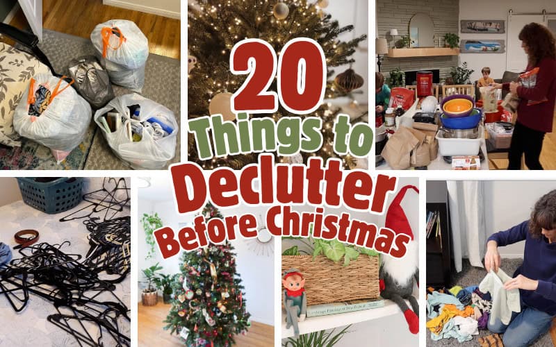 20 things to declutter before christmas