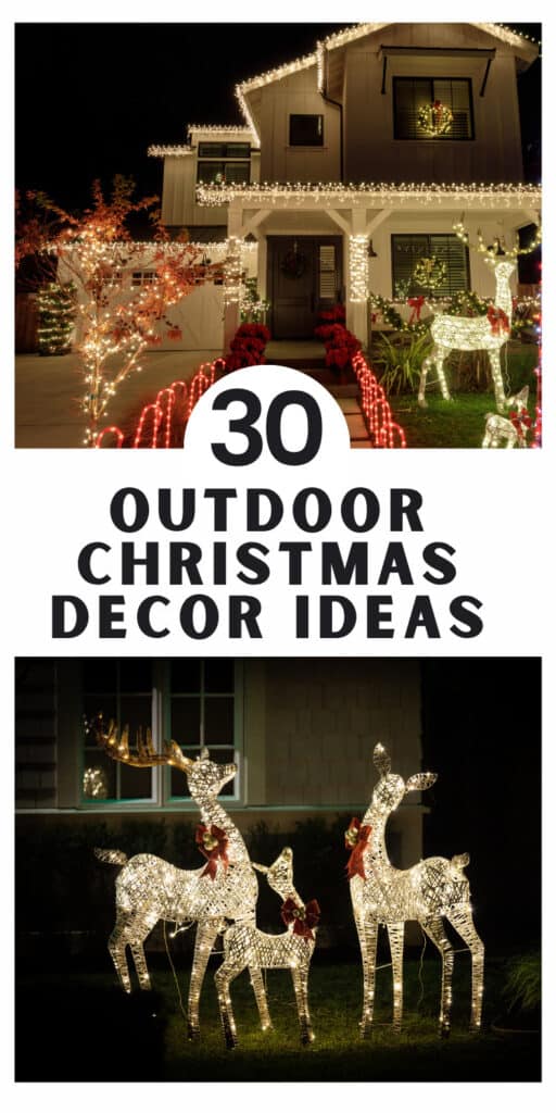 30 outdoor christmas decor ideas for home